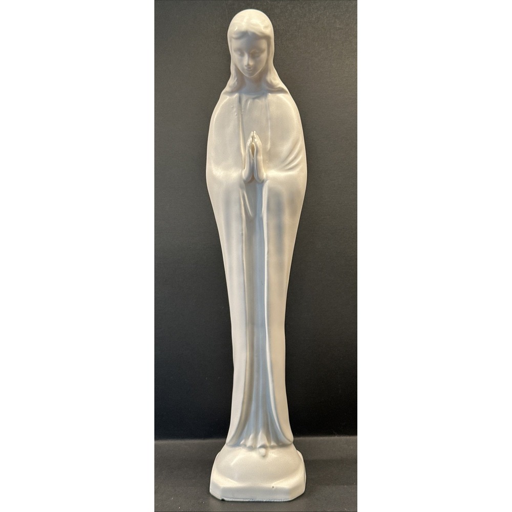 Porcelain Praying Virgin Mary Madonna Napcoware Figurine Statue 12" White VTG